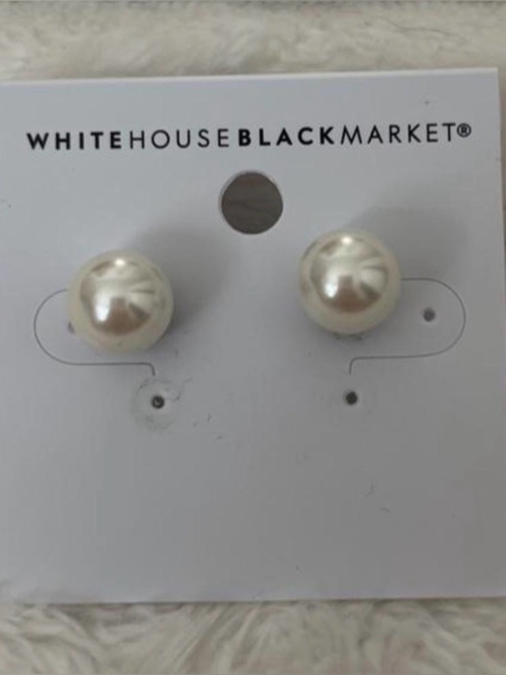 White House Black Market Faux Pearl Earrings New Studs